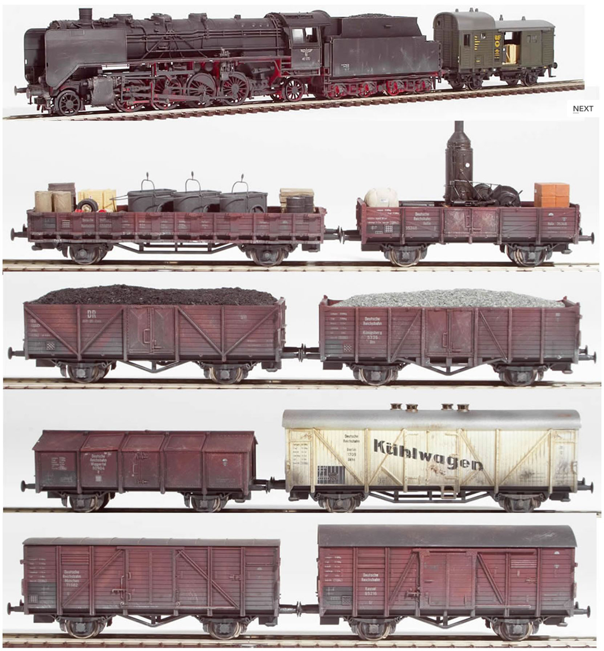 REI Models 0040 - German Era II DRG Goods Train REI Models 0040 - German Era II DRG Goods Train